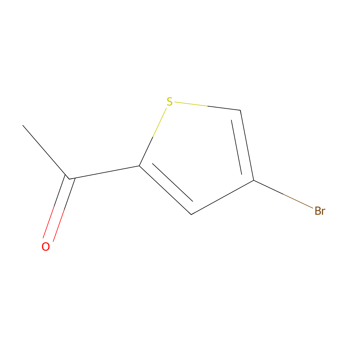 1-(4-Bromo-2-thienyl)ethan-1-one molecular structure, CAS 7209-11-2