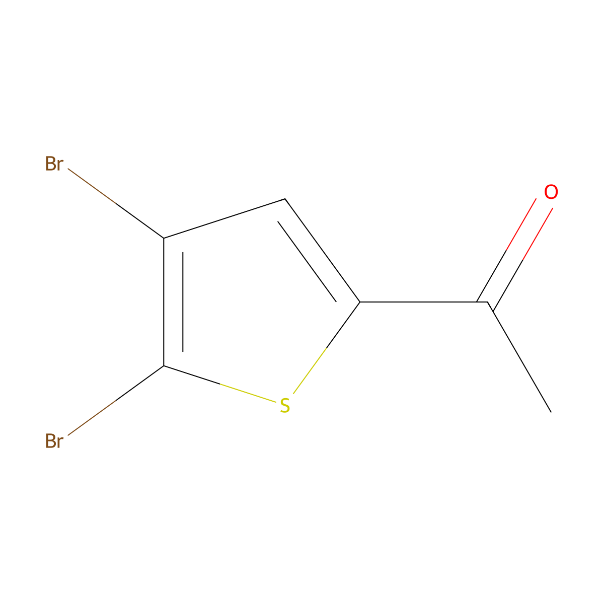 1-(4,5-Dibromo-2-thienyl)-1-ethanone molecular structure, CAS 7209-12-3