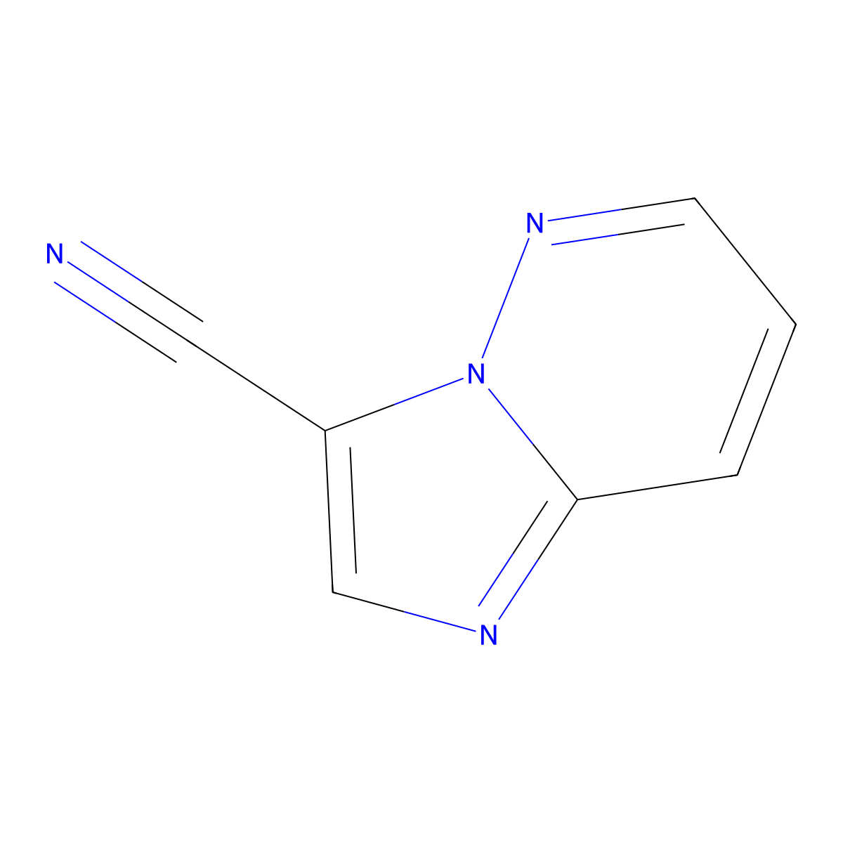 IMidazo[1,2-b]pyridazine-3-carbonitrile molecular structure, CAS 72090-82-5