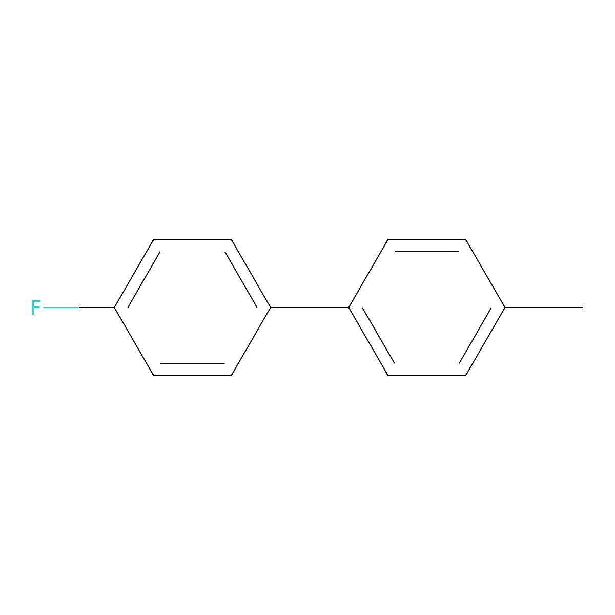 4-Fluoro-4'-methyl-1,1'-biphenyl molecular structure, CAS 72093-43-7