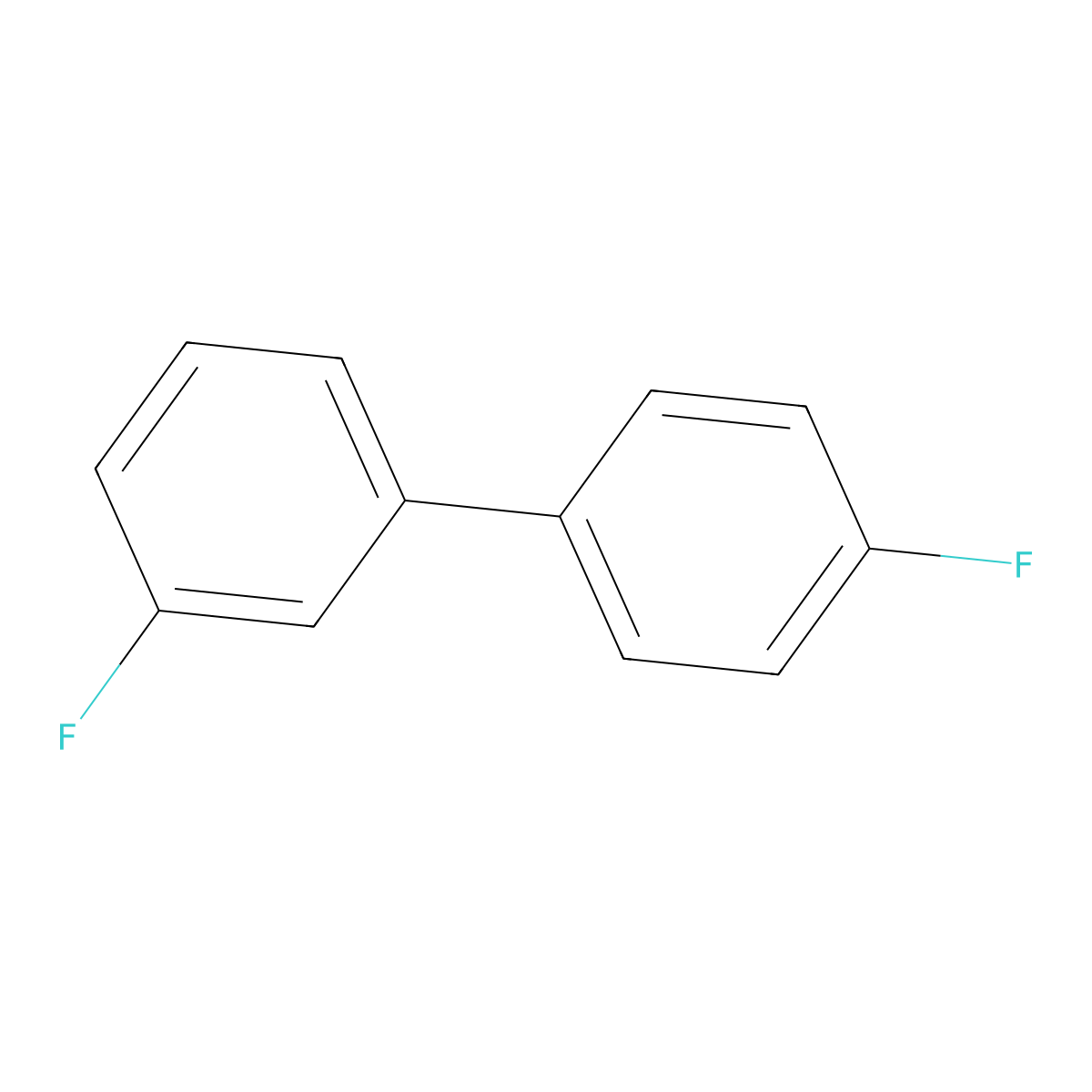 3,4'-Difluoro-1,1'-biphenyl molecular structure, CAS 72093-44-8