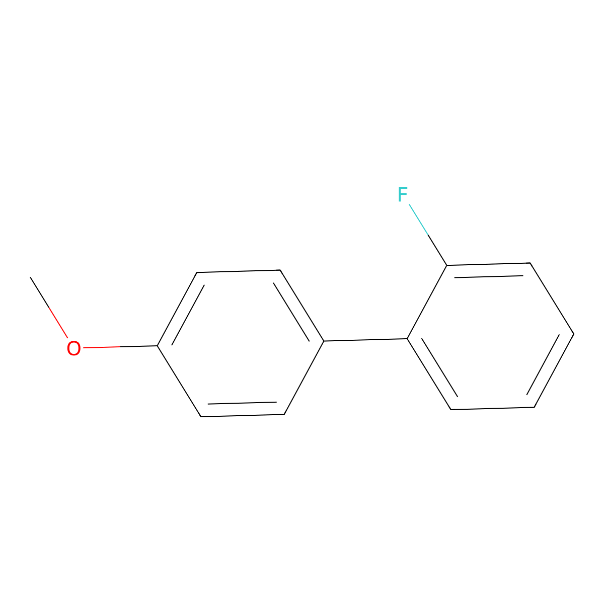 2-Fluoro-4'-methoxybiphenyl molecular structure, CAS 72093-47-1