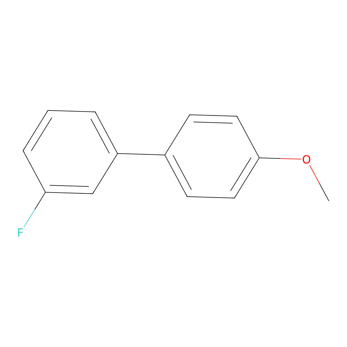 3-Fluoro-4'-methoxybiphenyl molecular structure, CAS 72093-48-2