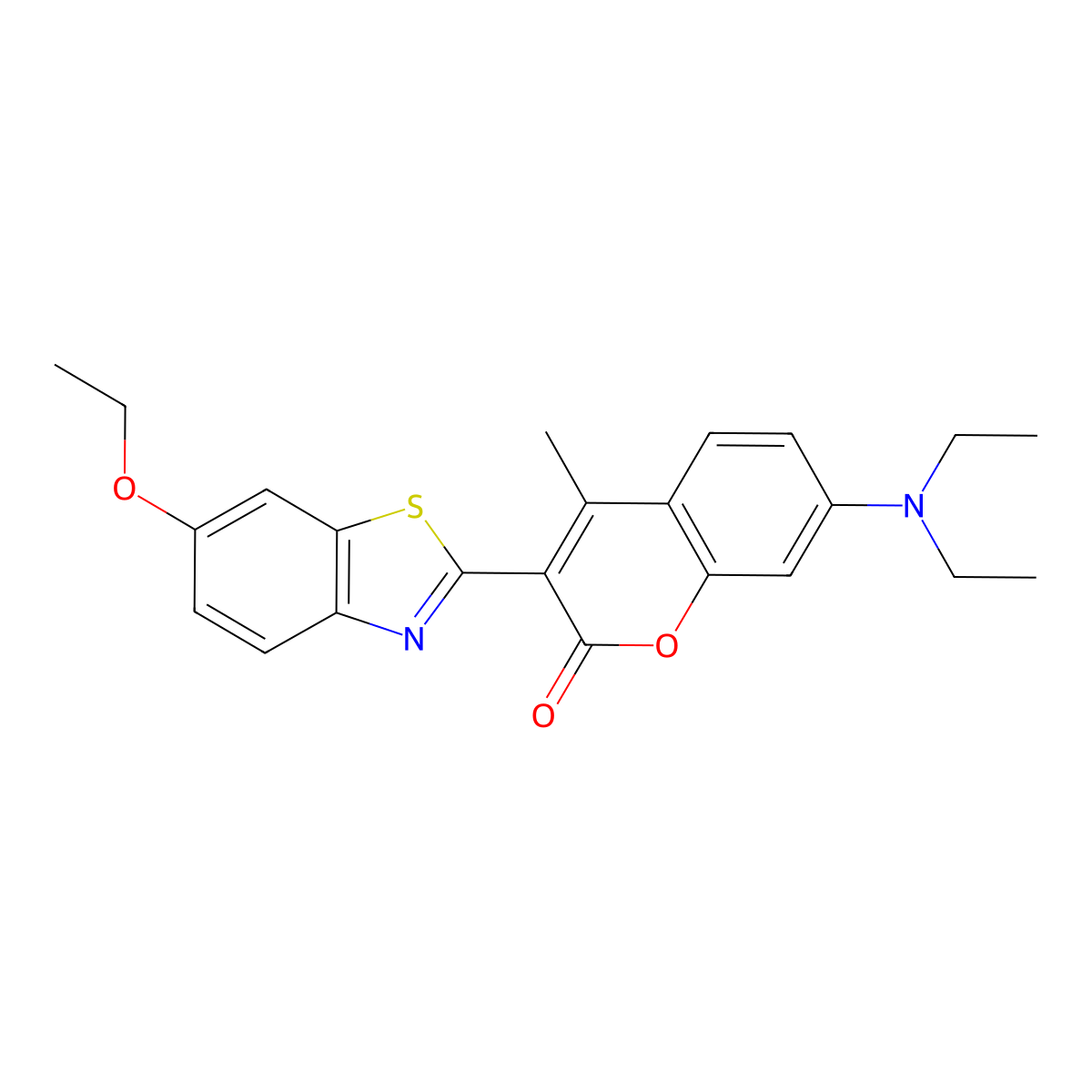 Coumarin 531 molecular structure, CAS 72102-93-3