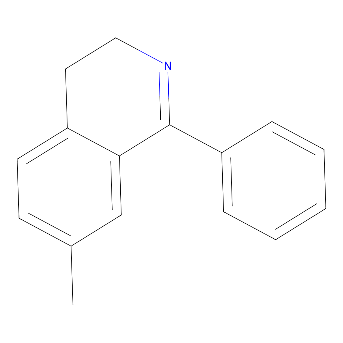 7-Methyl-1-phenyl-3,4-dihydroisoquinoline molecular structure, CAS 72105-96-5