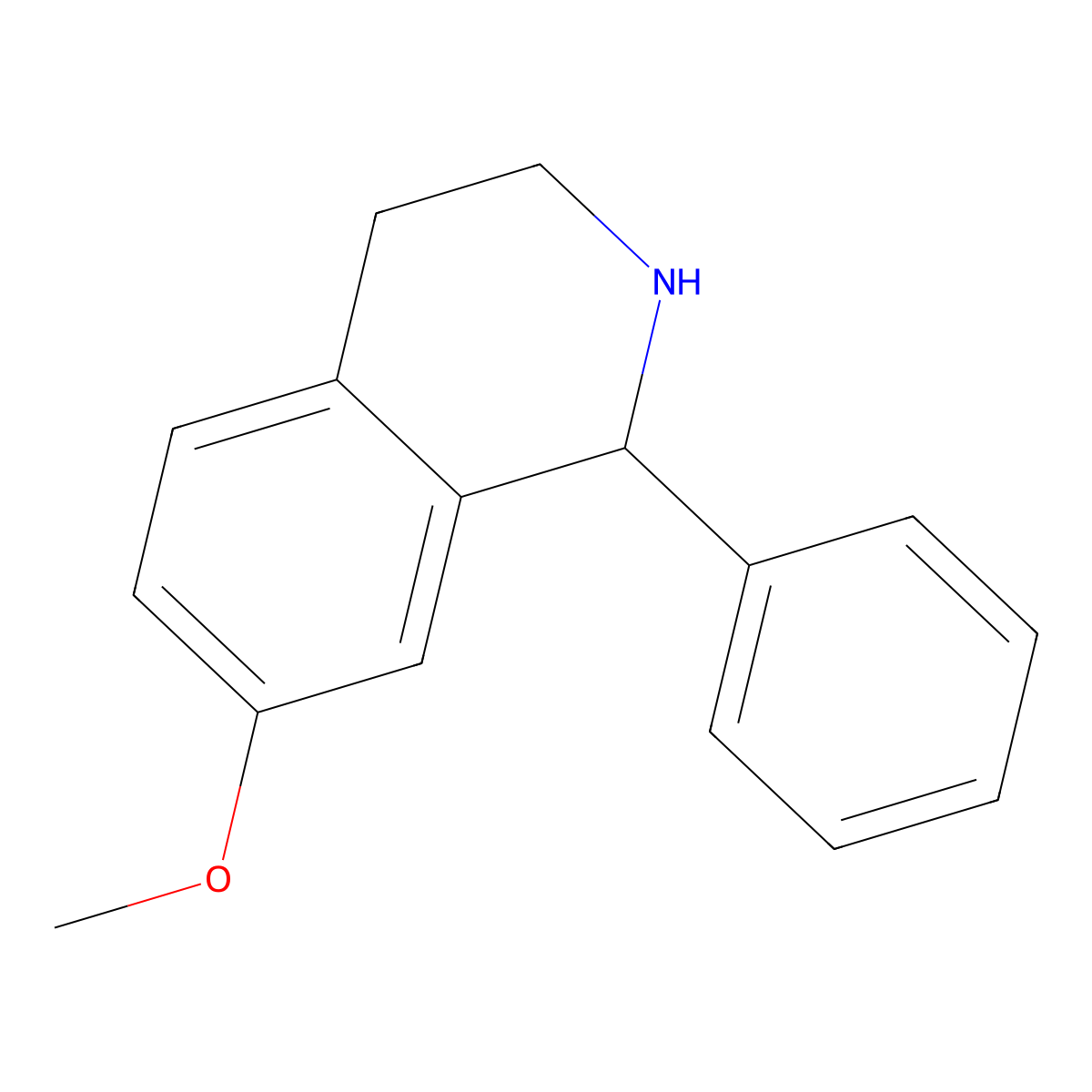 7-Methoxy-1-phenyl-1,2,3,4-tetrahydroisoquinoline molecular structure, CAS 72106-01-5