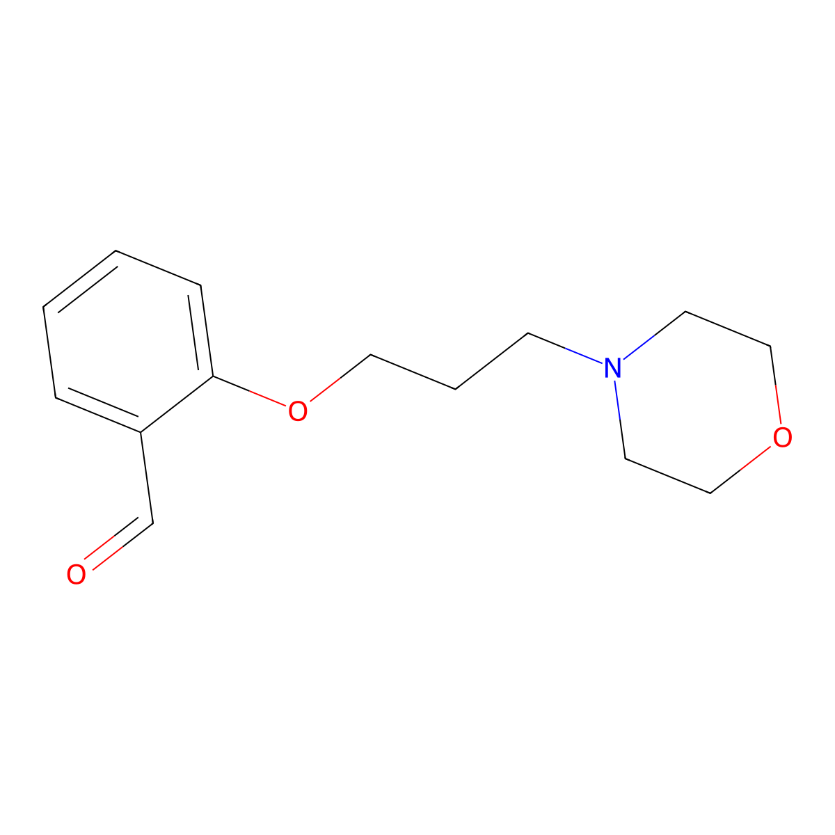 2-(3-Morpholin-4-YL-propoxy)-benzaldehyde molecular structure, CAS 72108-02-2