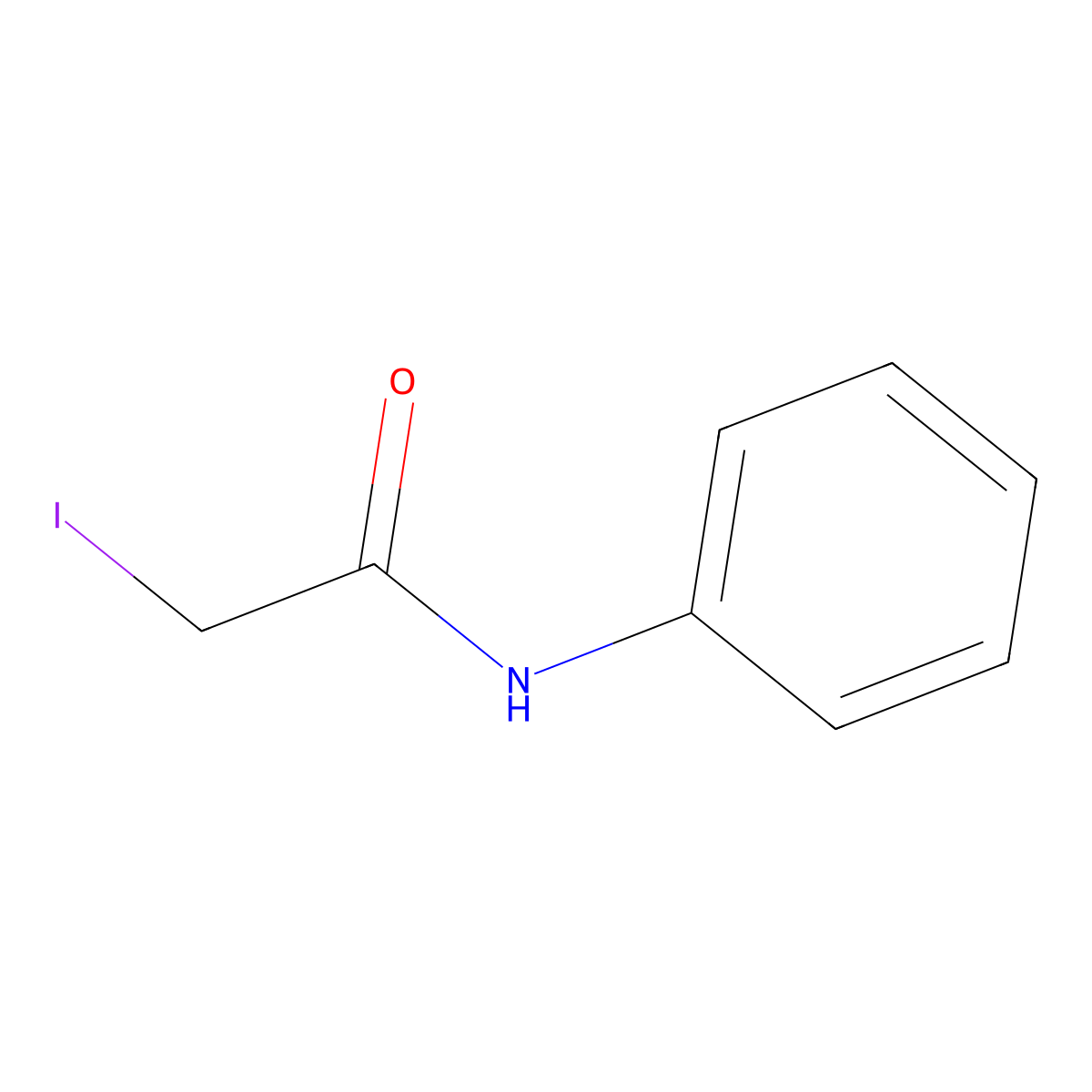 2-Iodo-N-phenylacetamide molecular structure, CAS 7212-28-4