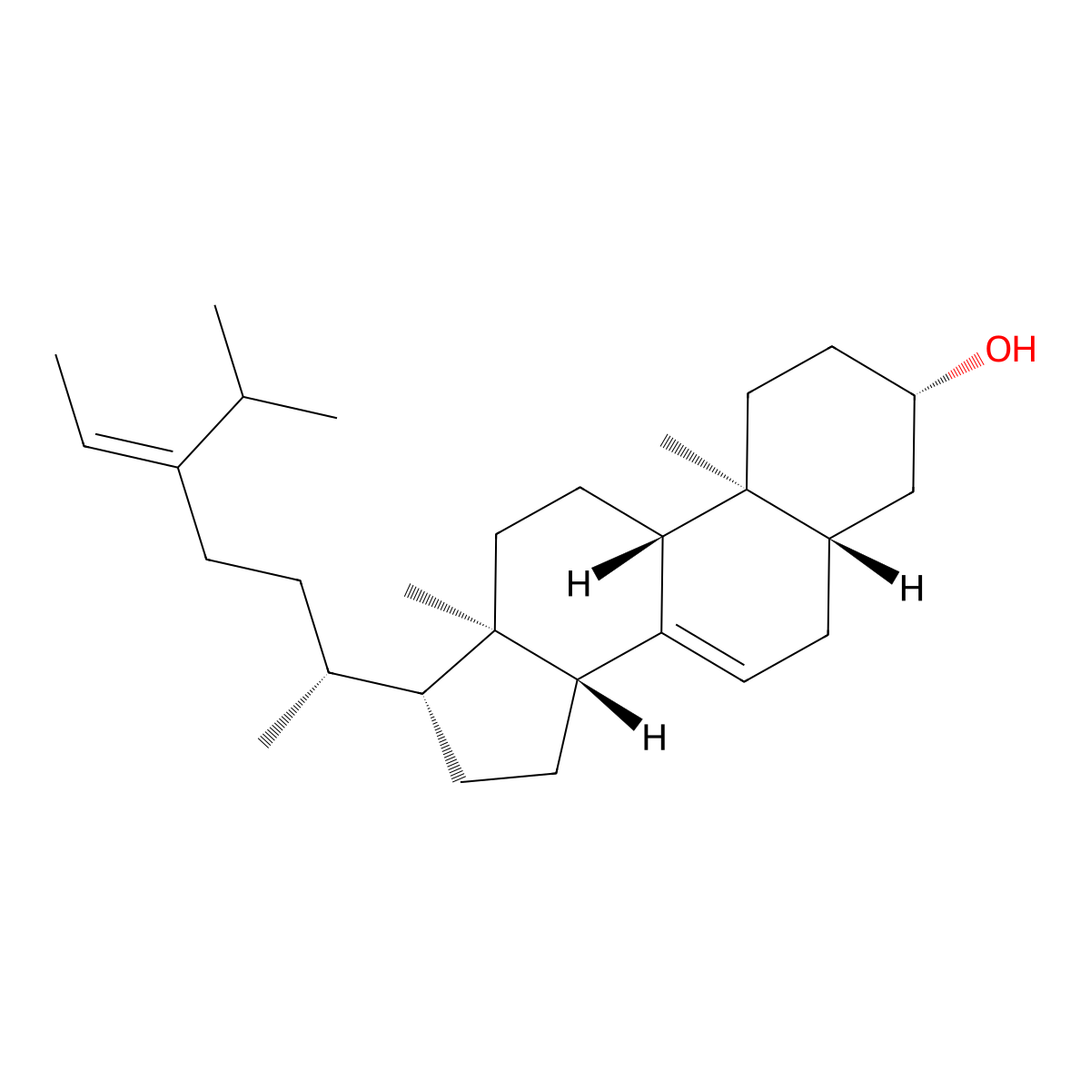 delta7-Avenasterol (E/Z mixture) molecular structure, CAS 7212-91-1