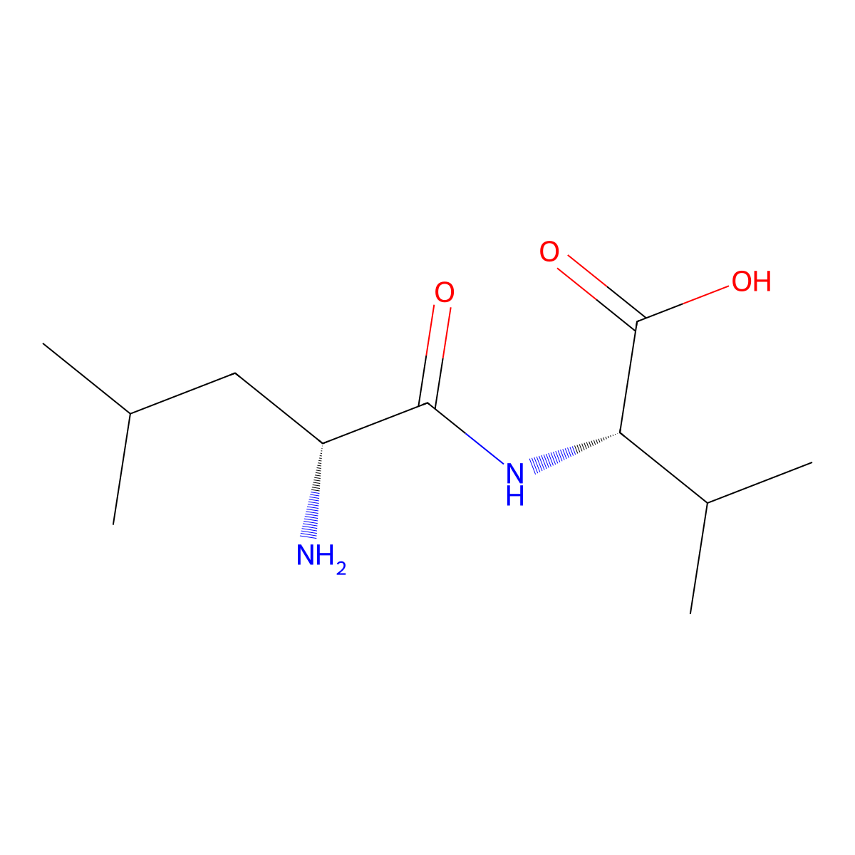 (2S)-2-[(2R)-2-amino-4-methylpentanamido]-3-methylbutanoic acid molecular structure, CAS 72121-02-9
