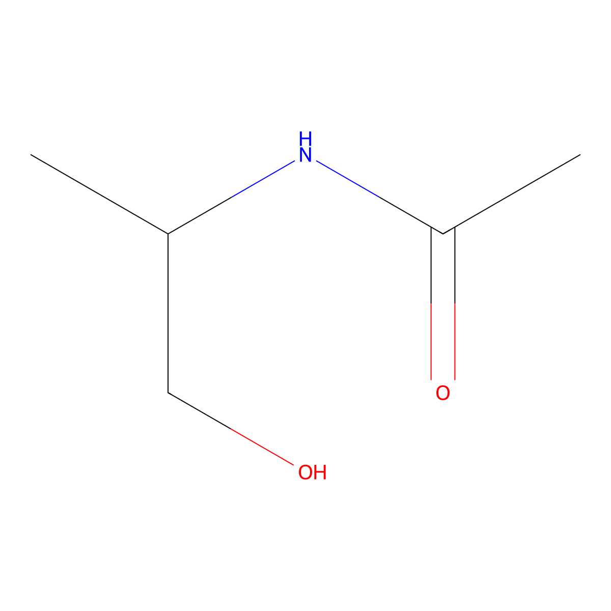 N-(1-hydroxypropan-2-yl)acetamide molecular structure, CAS 72121-09-6