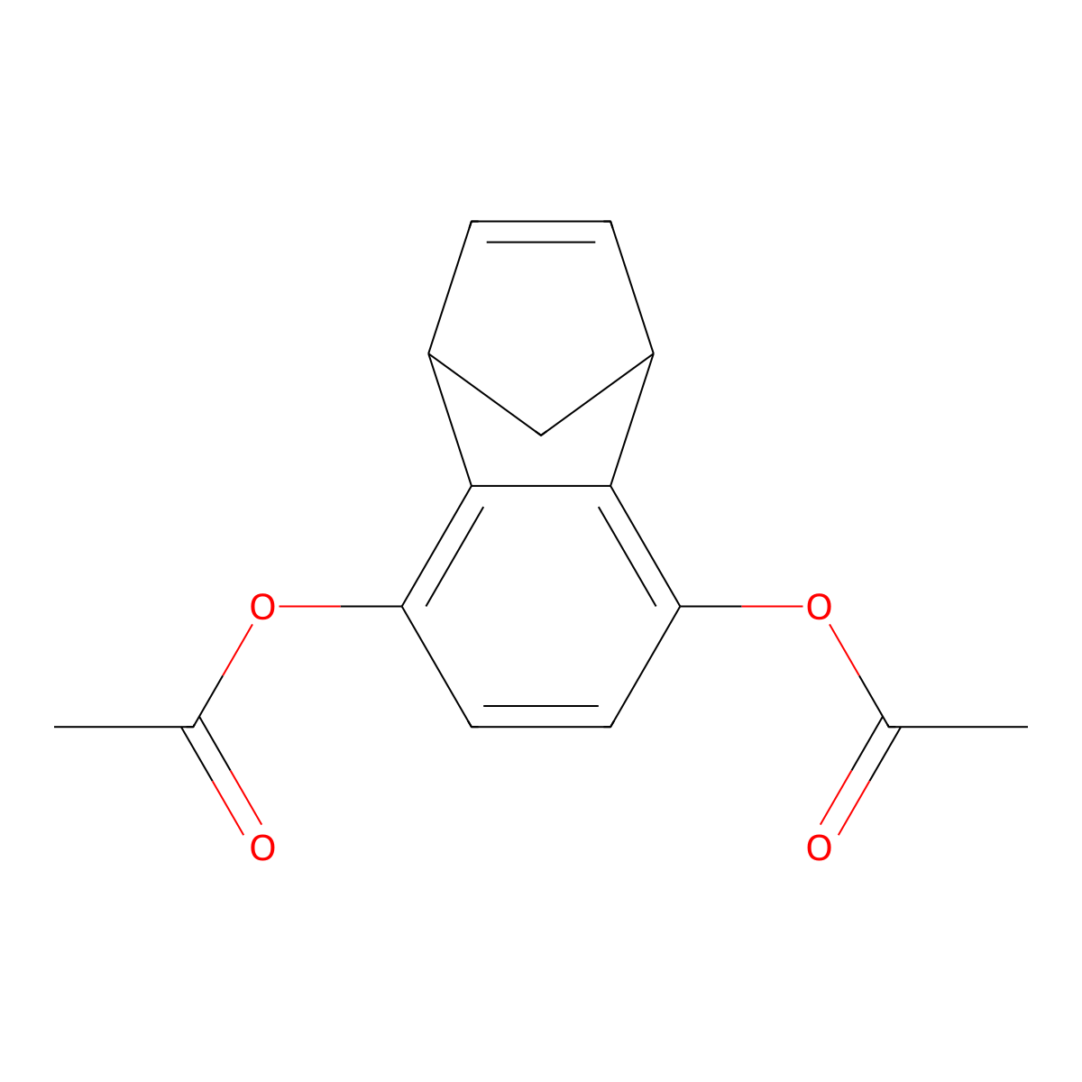 3',6'-Diacetoxybenzonorbornadiene molecular structure, CAS 7213-65-2