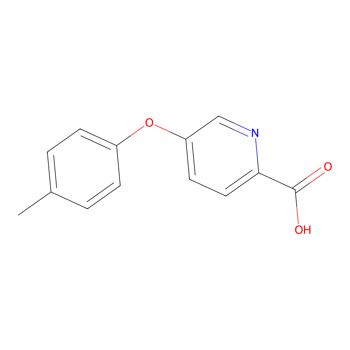 Picolinic acid, 5-(p-tolyloxy)- molecular structure, CAS 72133-26-7