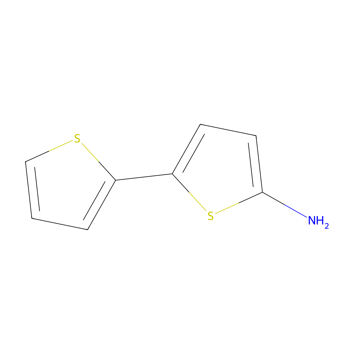 [2,2'-Bithiophen]-5-amine molecular structure, CAS 72133-89-2