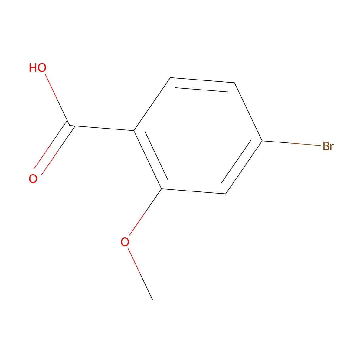 4-Bromo-2-methoxybenzoic acid molecular structure, CAS 72135-36-5