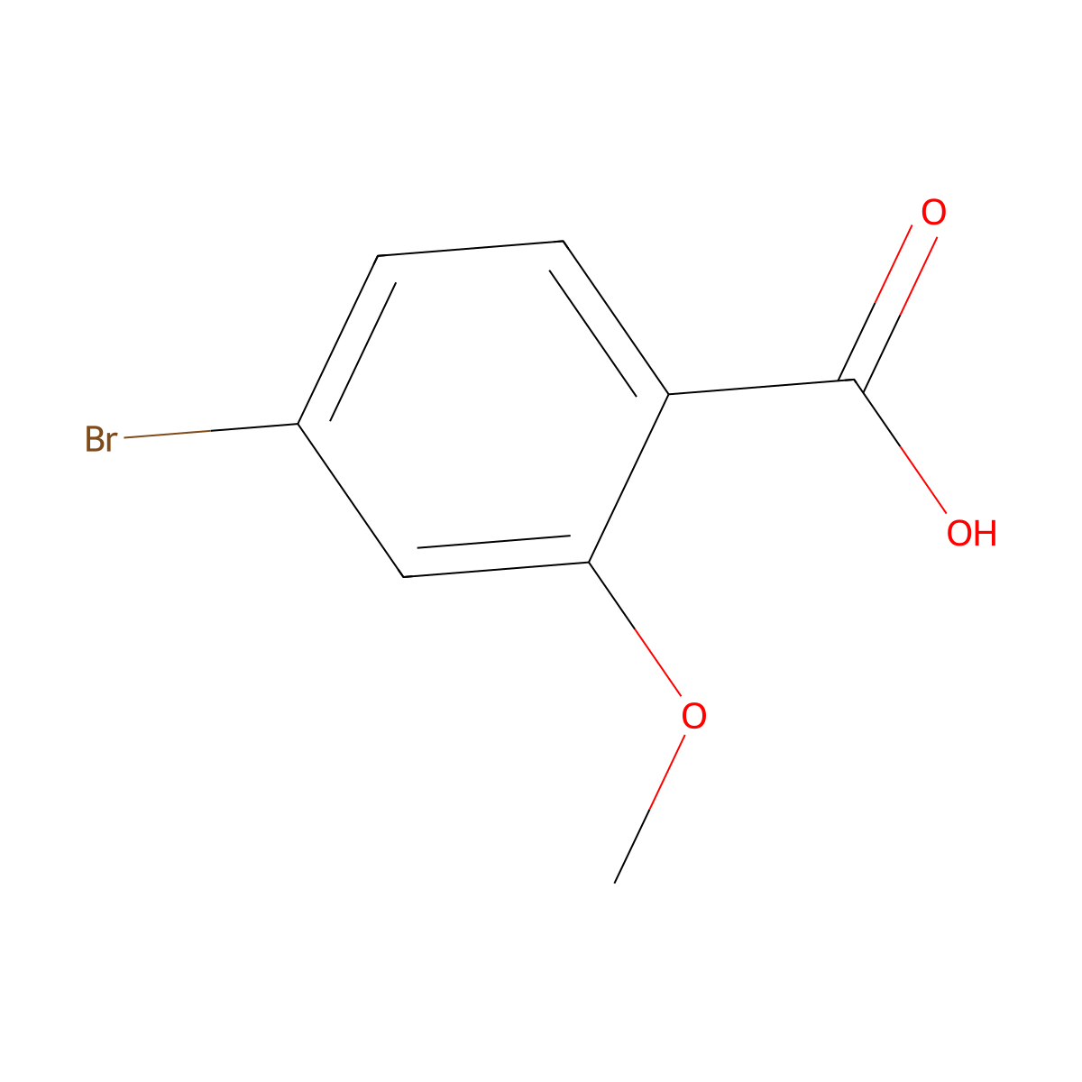 4-Bromo-2-methoxybenzoic acid molecular structure, CAS 72135-36-5