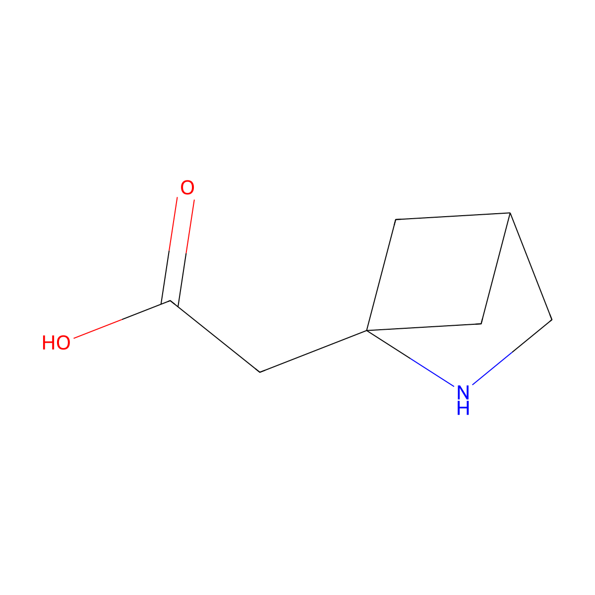 2-{2-Azabicyclo[2.1.1]hexan-1-yl}acetic acid molecular structure, CAS 721394-81-6