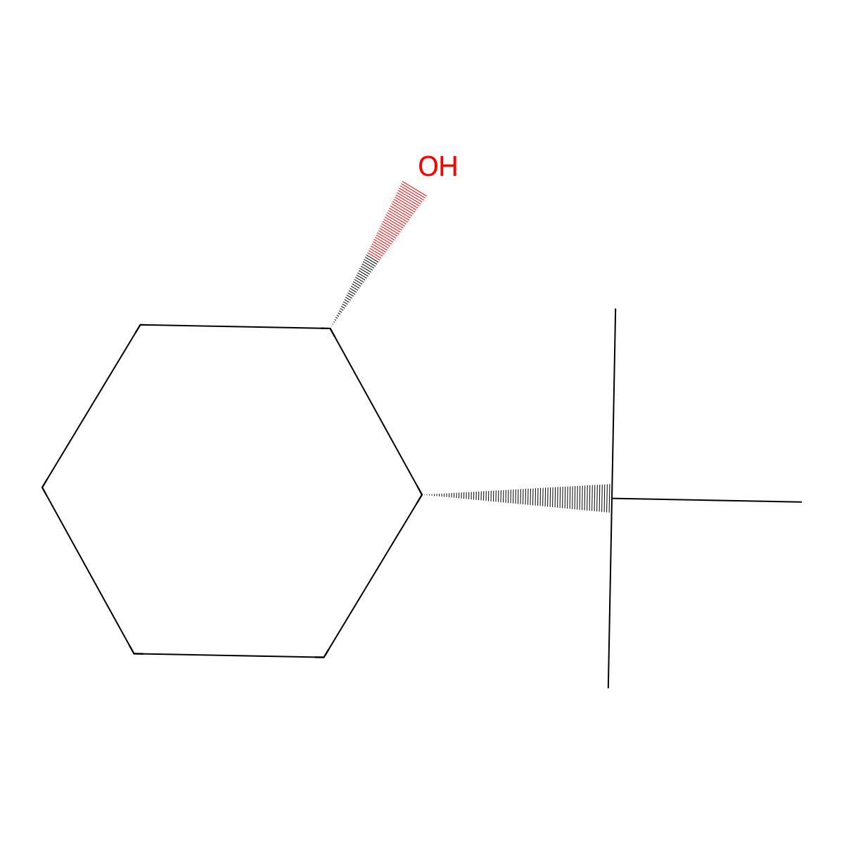 2-tert-Butylcyclohexanol, cis- molecular structure, CAS 7214-18-8