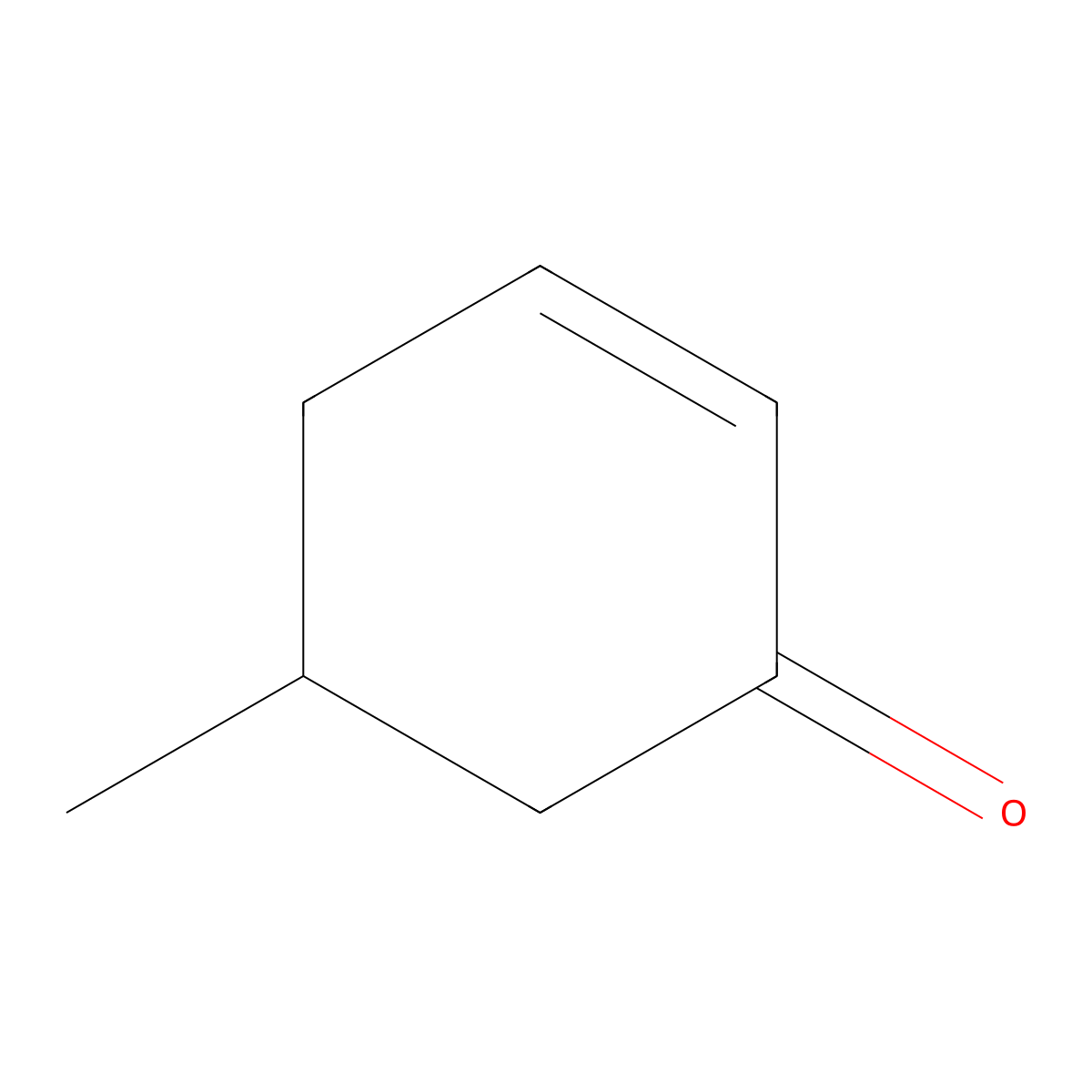 2-Cyclohexen-1-one, 5-methyl- molecular structure, CAS 7214-50-8