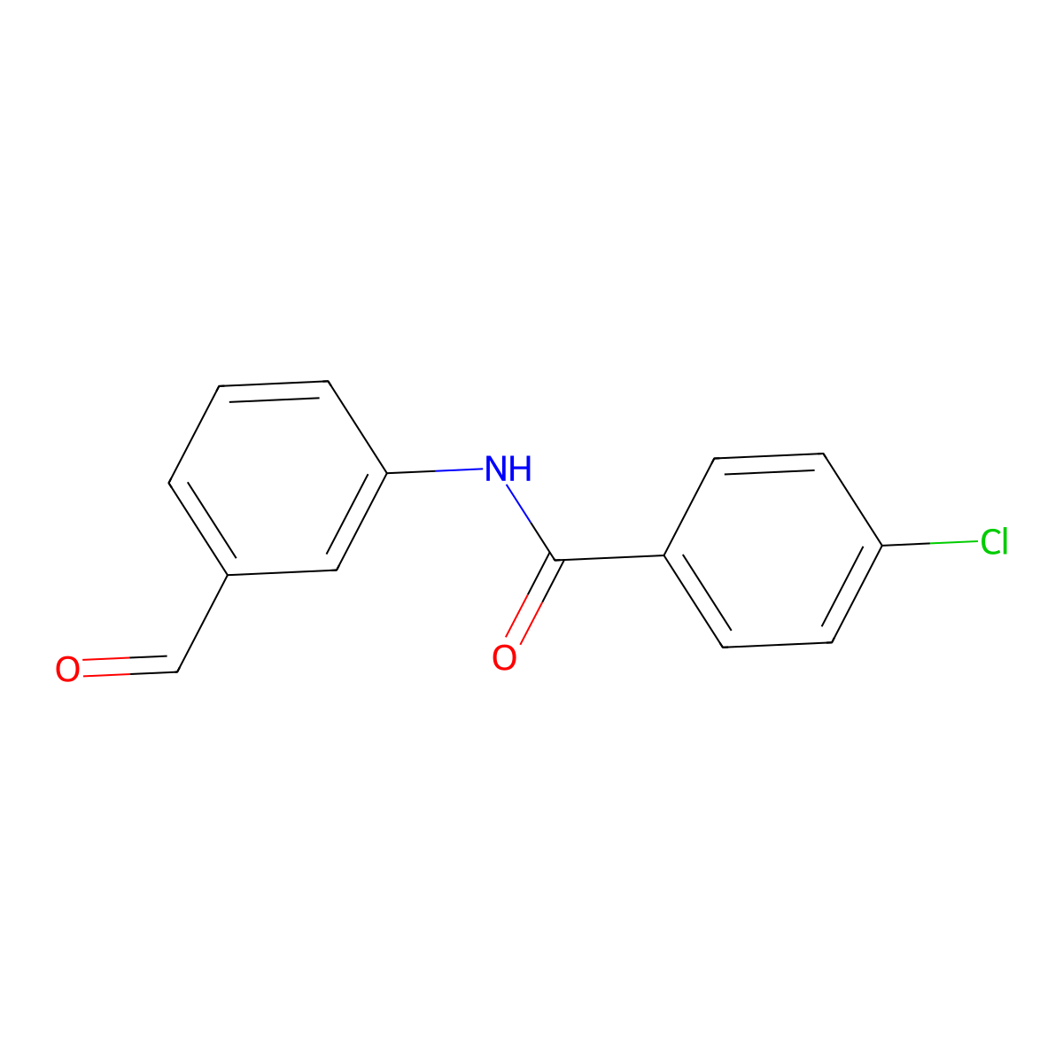 4-chloro-N-(3-formylphenyl)benzamide molecular structure, CAS 721409-05-8