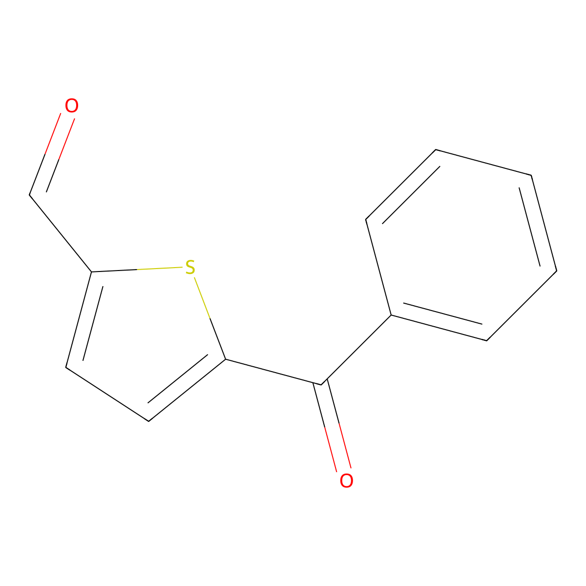 5-Benzoyl-2-thiophenecarboxaldehyde molecular structure, CAS 72157-21-2