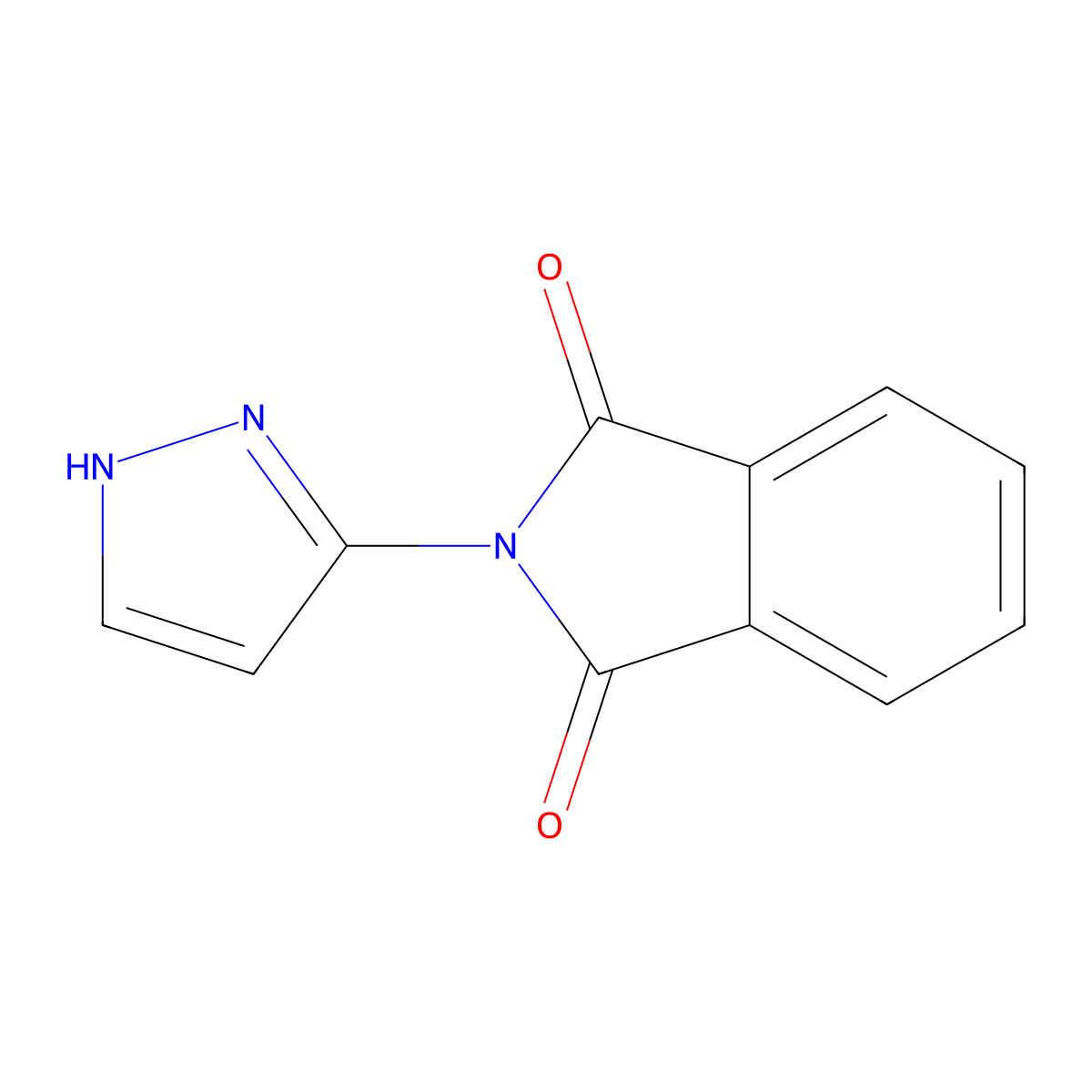 2-(1H-Pyrazol-3-yl)-1H-isoindole-1,3(2H)-dione molecular structure, CAS 72159-22-9