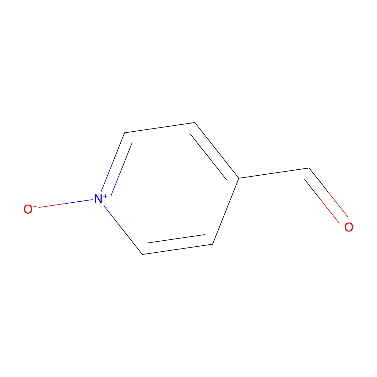 Isonicotinaldehyde 1-oxide molecular structure, CAS 7216-42-4