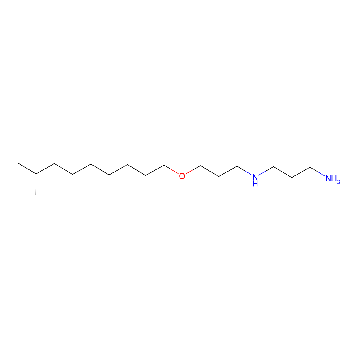 1,3-Propanediamine, N-[3-(isodecyloxy)propyl]- molecular structure, CAS 72162-46-0