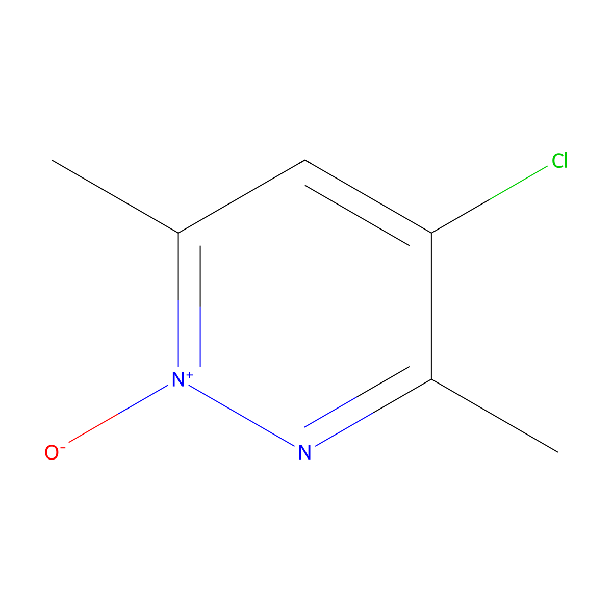 4-Chloro-3,6-dimethyl-1-oxidopyridazin-1-ium molecular structure, CAS 7217-76-7