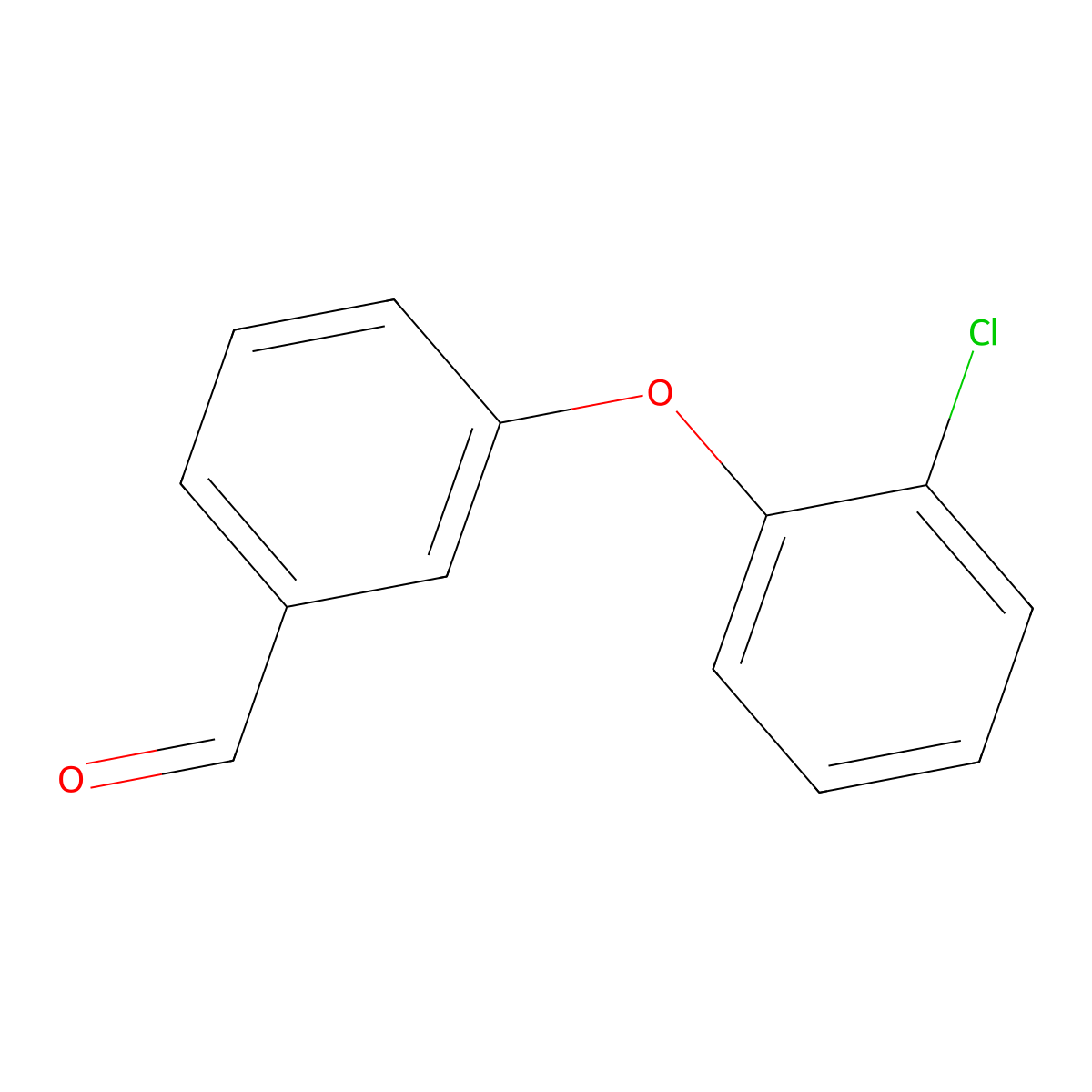 3-(2-Chlorophenoxy)benzaldehyde molecular structure, CAS 72178-85-9