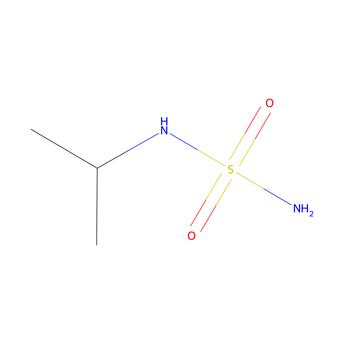 N-(1-Methylethyl)sulfamide molecular structure, CAS 72179-85-2