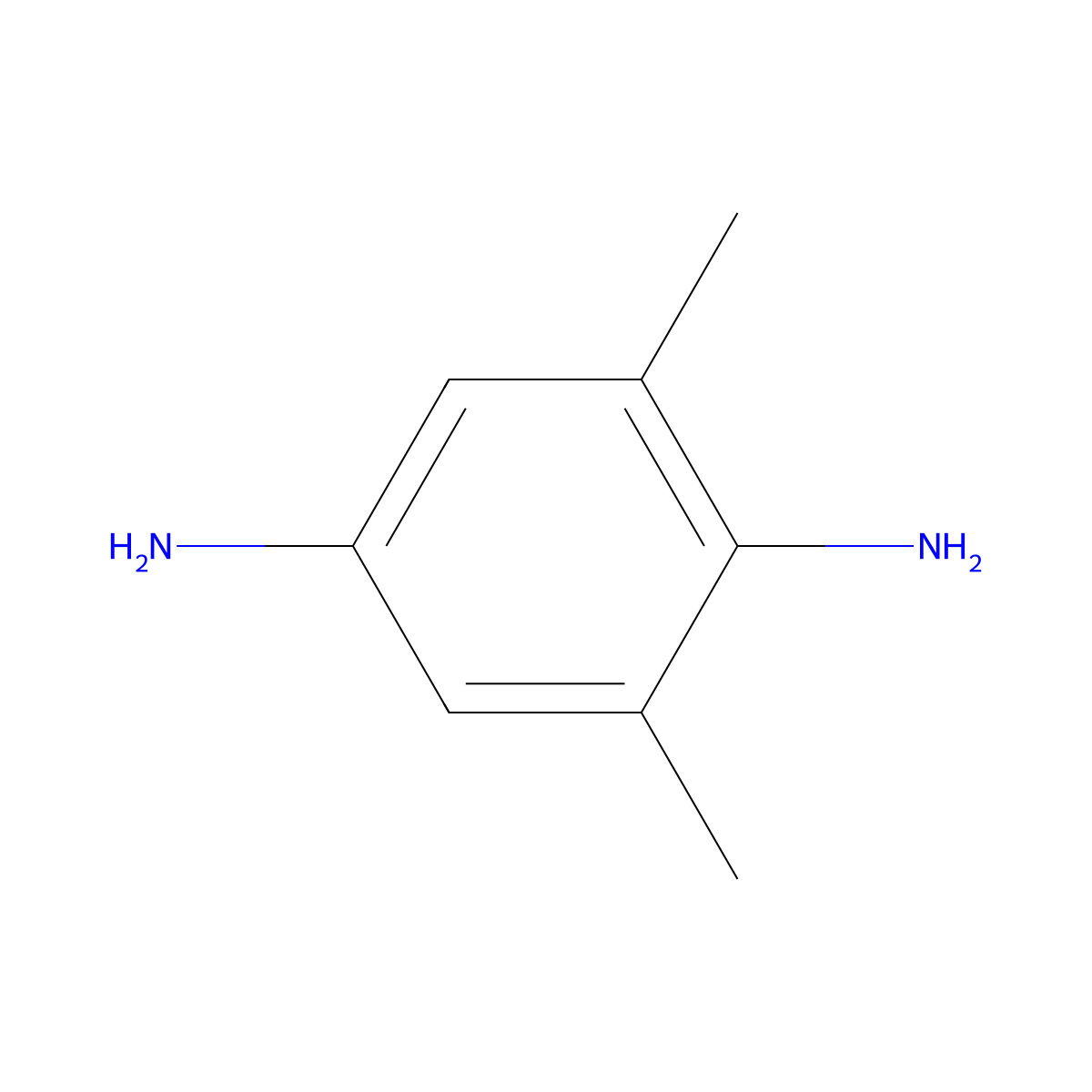 2,6-Dimethyl-p-phenylenediamine molecular structure, CAS 7218-02-2