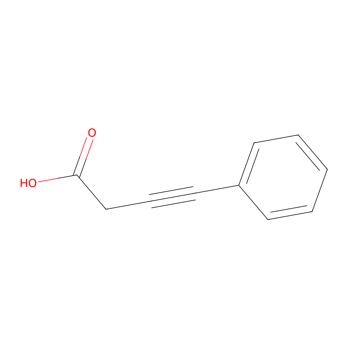 3-Butynoic acid, 4-phenyl- molecular structure, CAS 7218-49-7