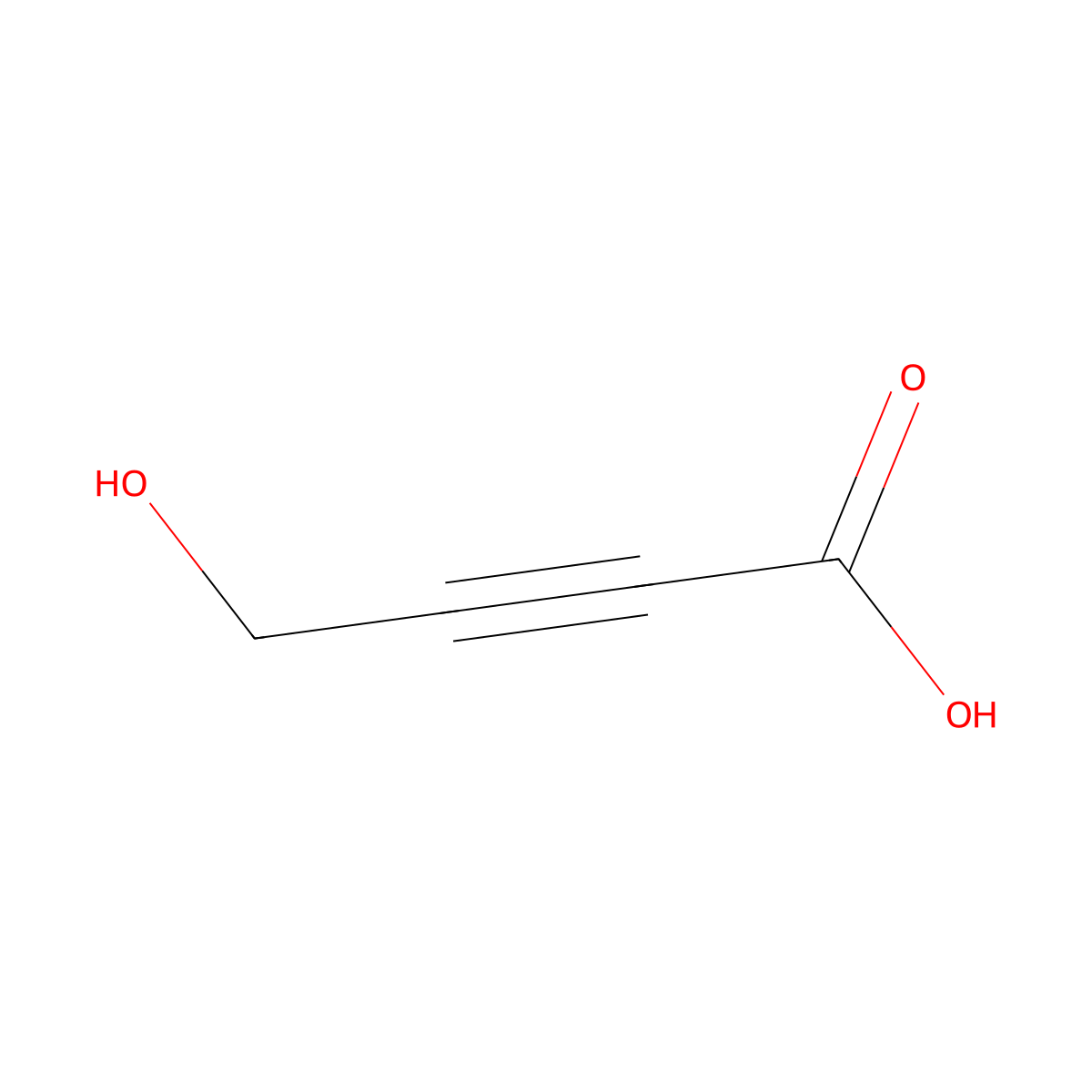 4-Hydroxybut-2-ynoic acid molecular structure, CAS 7218-52-2