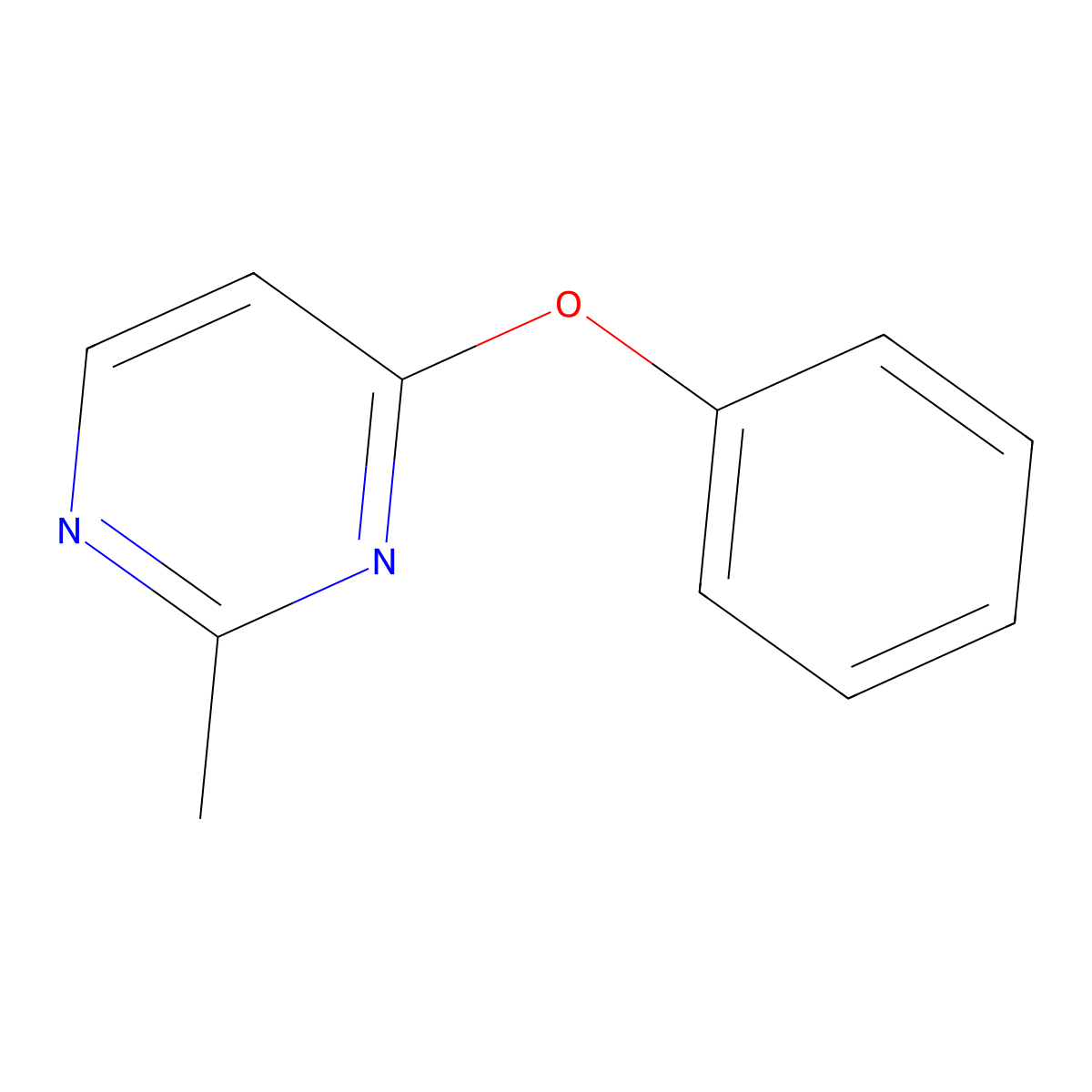 2-Methyl-4-phenoxypyrimidine molecular structure, CAS 7218-67-9