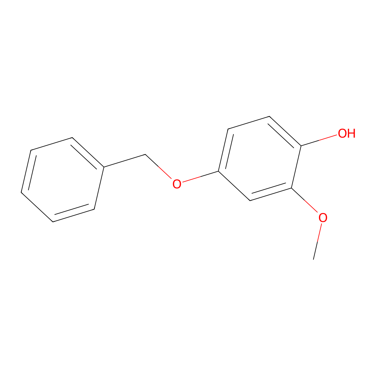 4-(Benzyloxy)-2-methoxyphenol molecular structure, CAS 72187-11-2