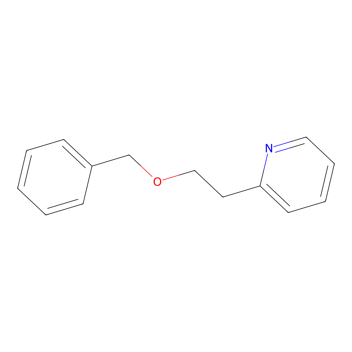 2-(2-(Phenylmethoxy)ethyl)pyridine molecular structure, CAS 72187-39-4