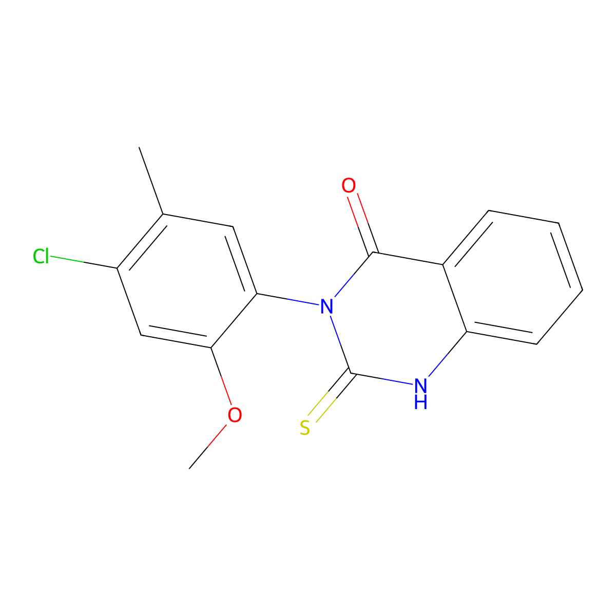 3-(4-Chloro-2-methoxy-5-methylphenyl)-2-sulfanyl-3,4-dihydroquinazolin-4-one molecular structure, CAS 721893-52-3