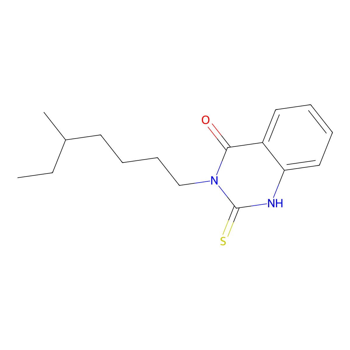 3-(5-Methylheptyl)-2-sulfanyl-3,4-dihydroquinazolin-4-one molecular structure, CAS 721908-35-6