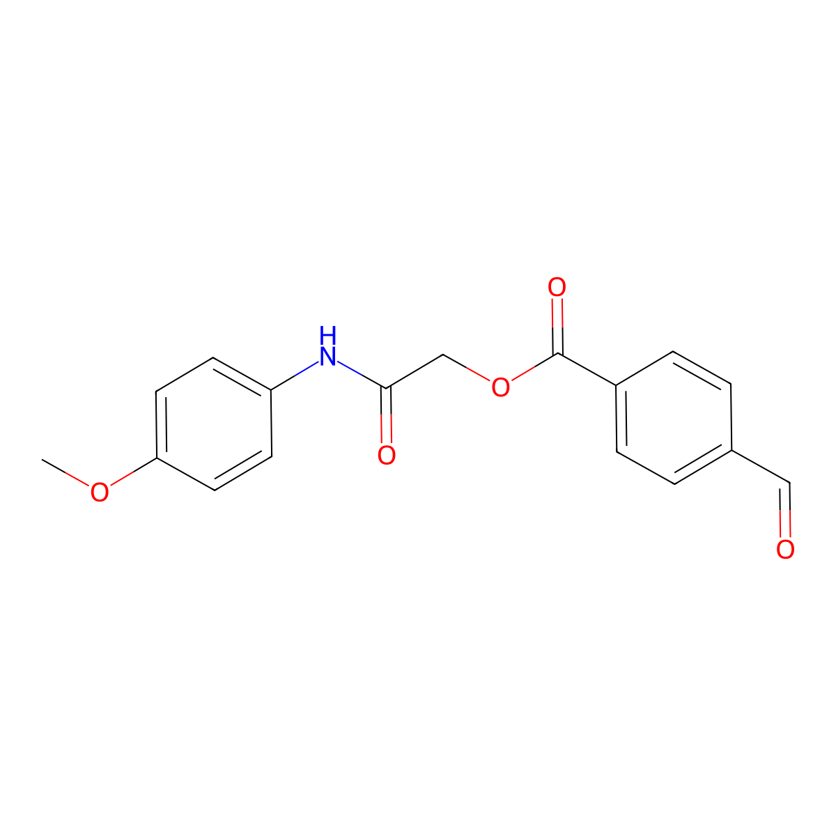 [2-(4-Methoxyanilino)-2-oxoethyl] 4-formylbenzoate molecular structure, CAS 721913-55-9