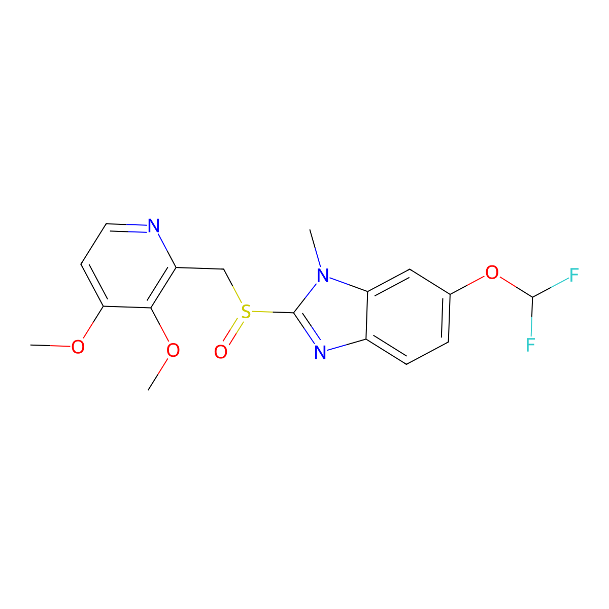 N3-Methyl pantoprazole molecular structure, CAS 721924-06-7