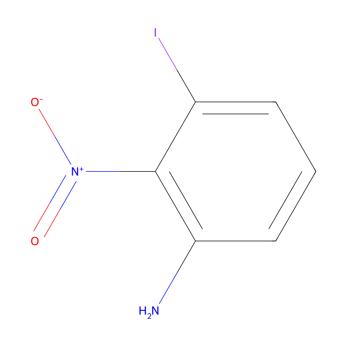3-Iodo-2-nitroaniline molecular structure, CAS 721925-17-3