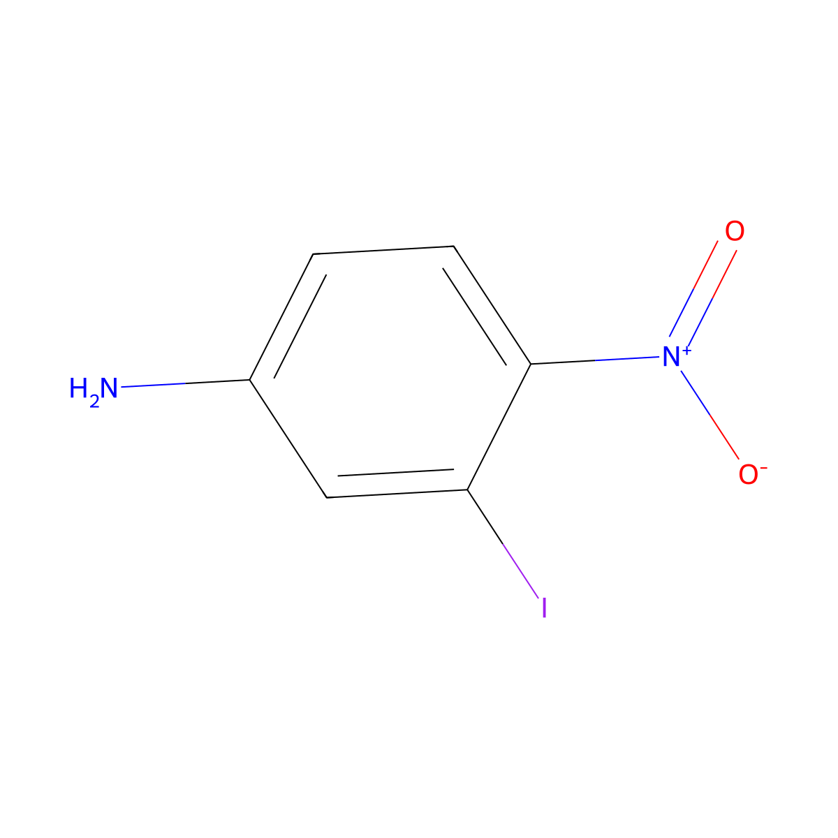 3-Iodo-4-nitroaniline molecular structure, CAS 721925-18-4