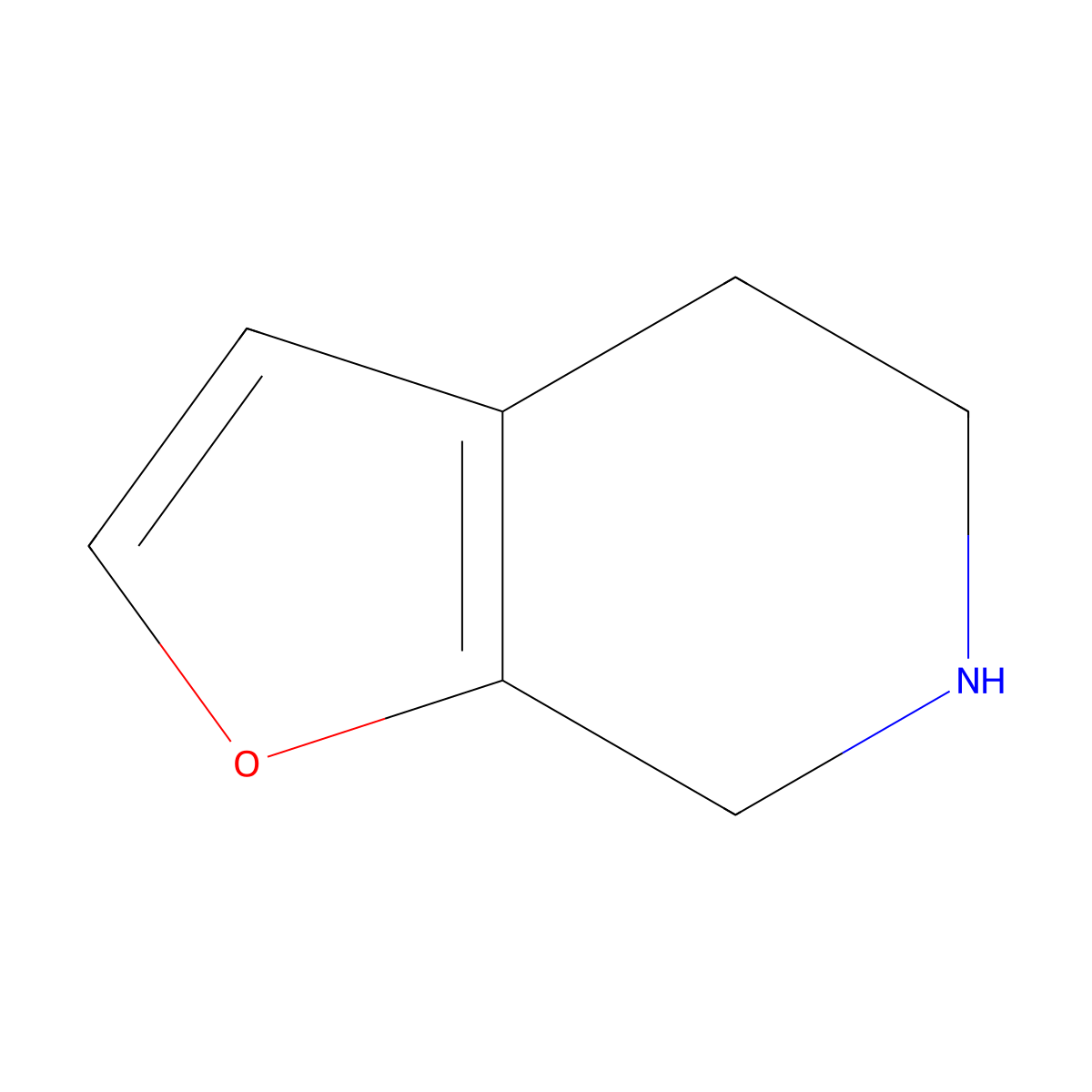 4,5,6,7-Tetrahydrofuro[2,3-C]pyridine molecular structure, CAS 721927-08-8