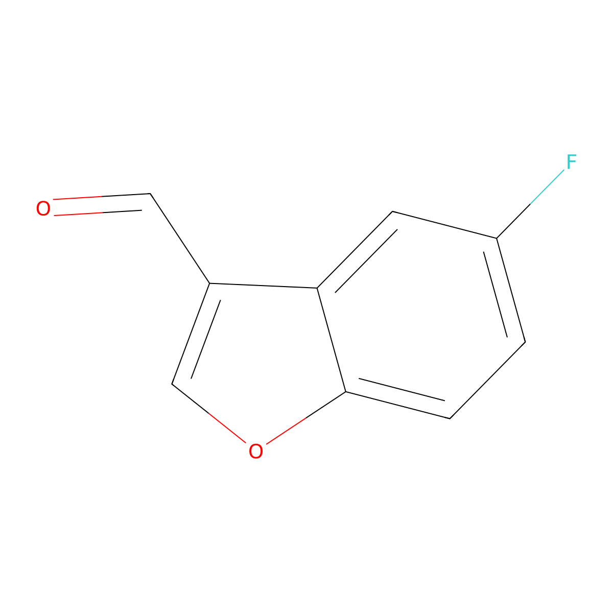 5-Fluorobenzofuran-3-carbaldehyde molecular structure, CAS 721943-19-7