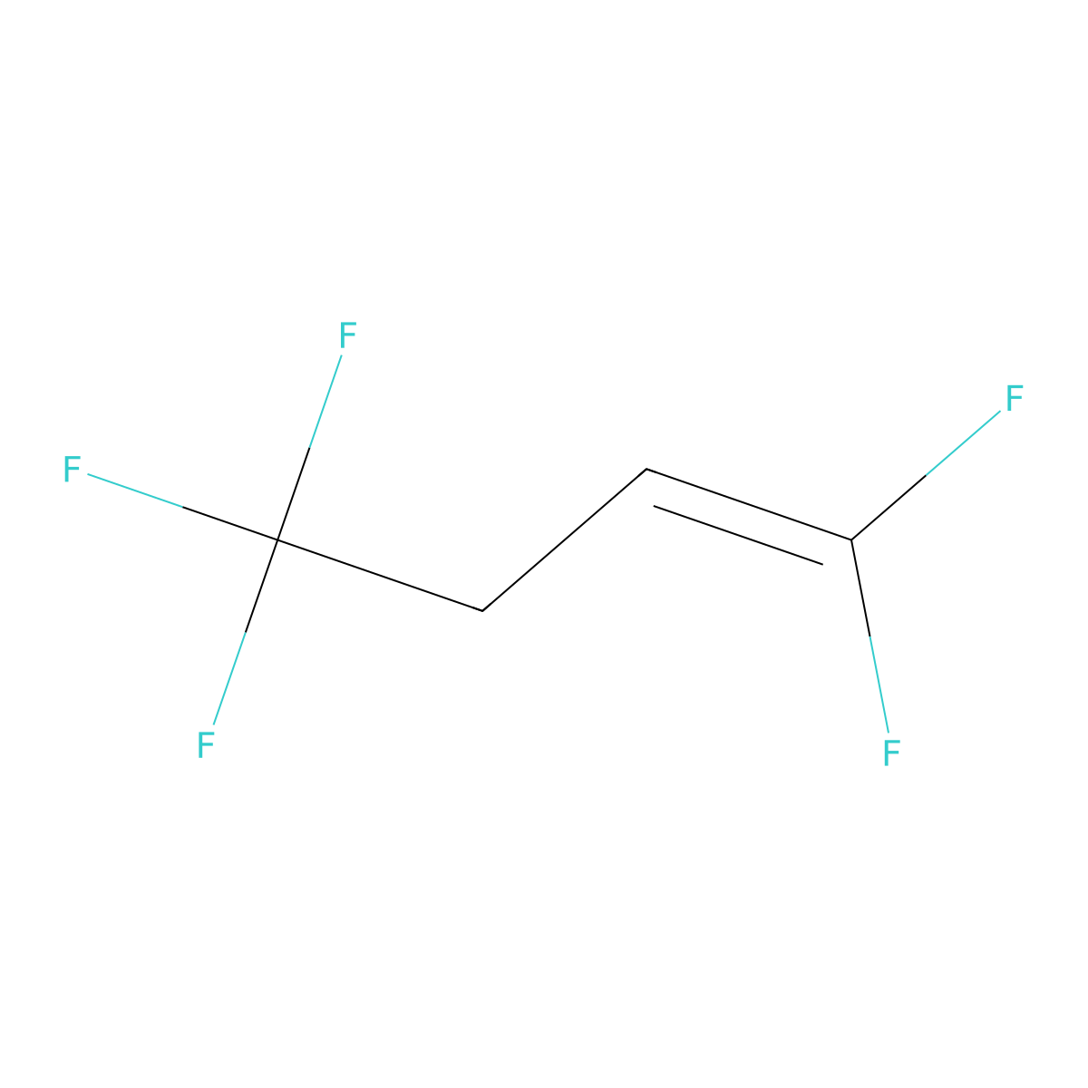 1,1,4,4,4-Pentafluorobut-1-ene molecular structure, CAS 721946-08-3