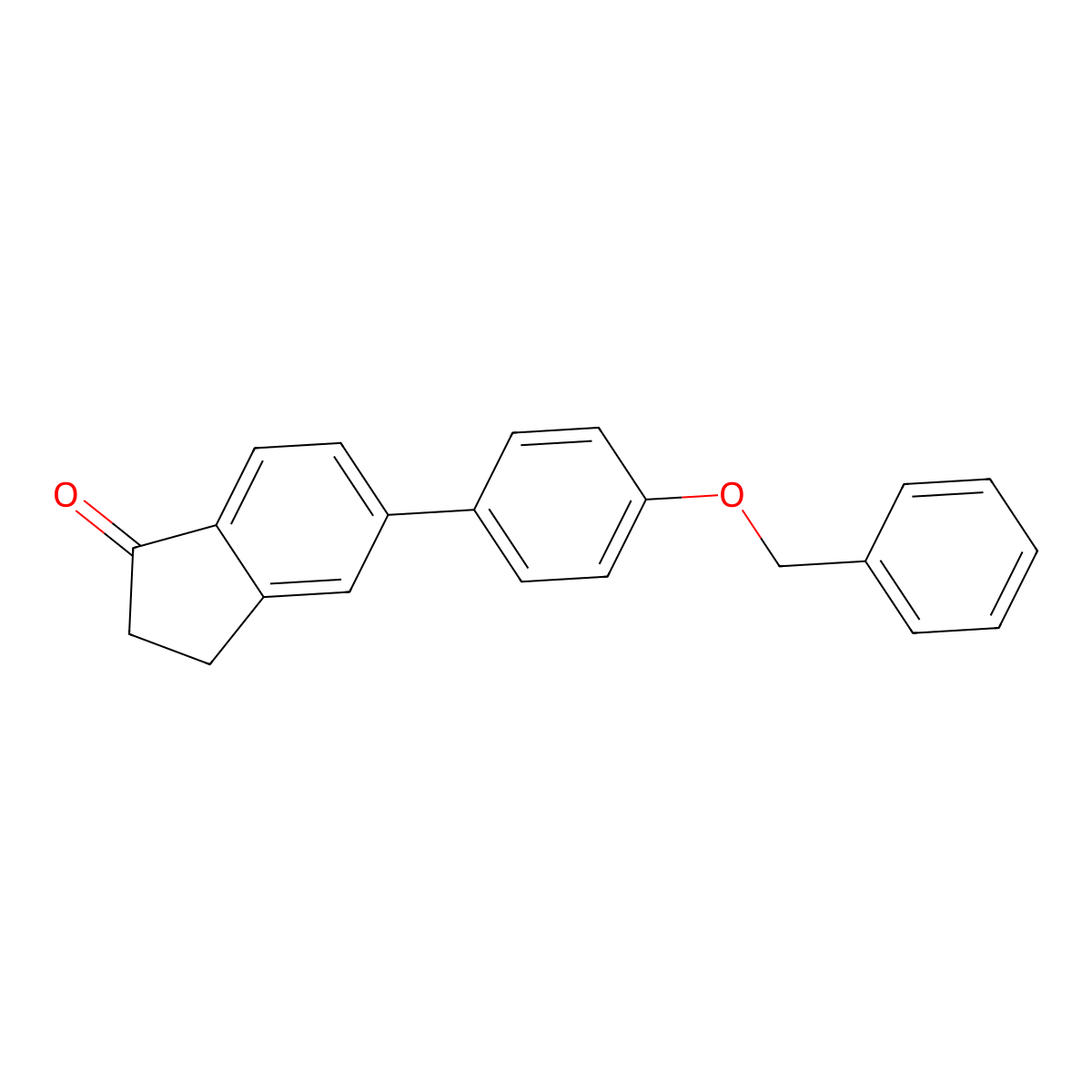 5-(4-Benzyloxyphenyl)-1-indanone molecular structure, CAS 721948-99-8