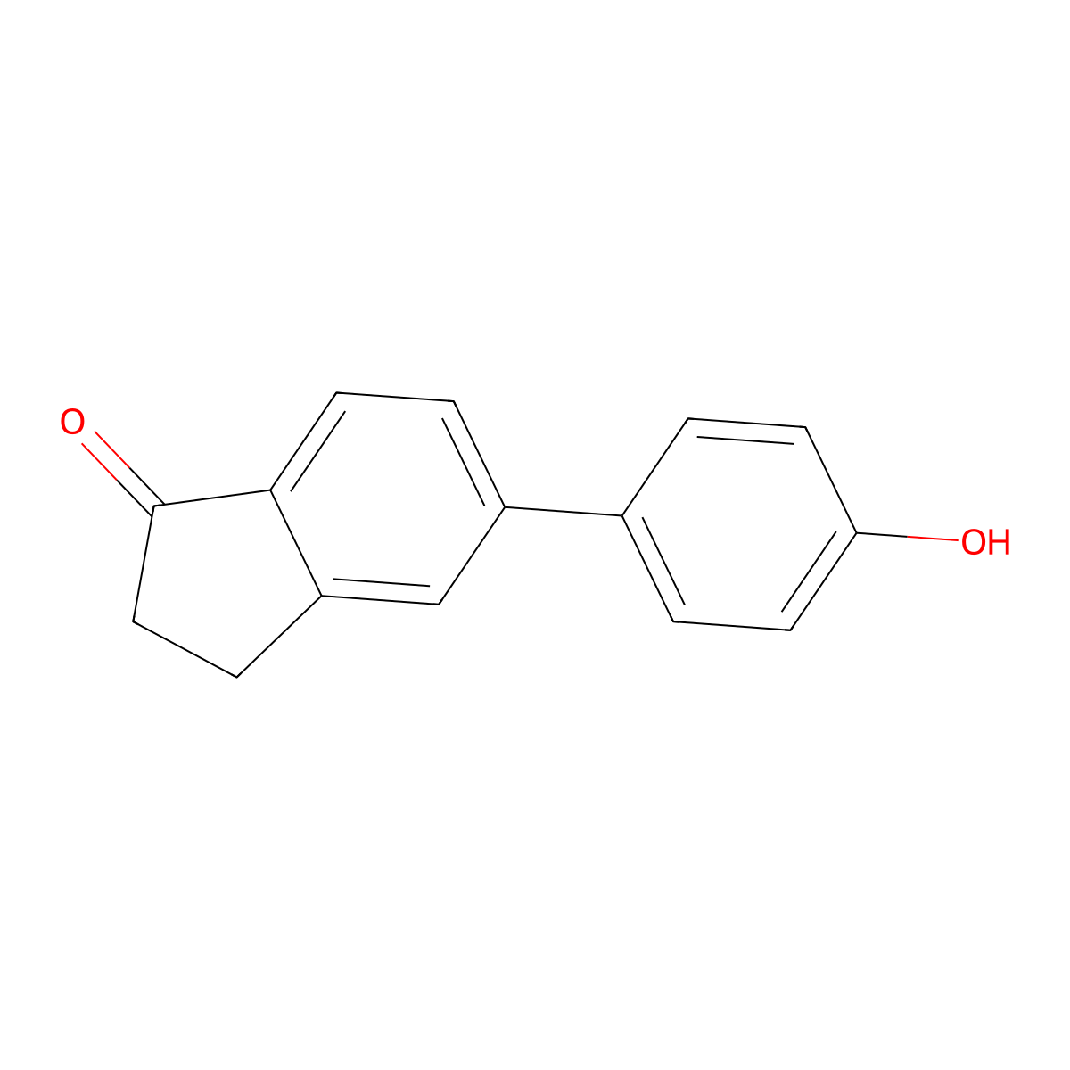 5-(4-Hydroxyphenyl)-1-indanone molecular structure, CAS 721949-01-5