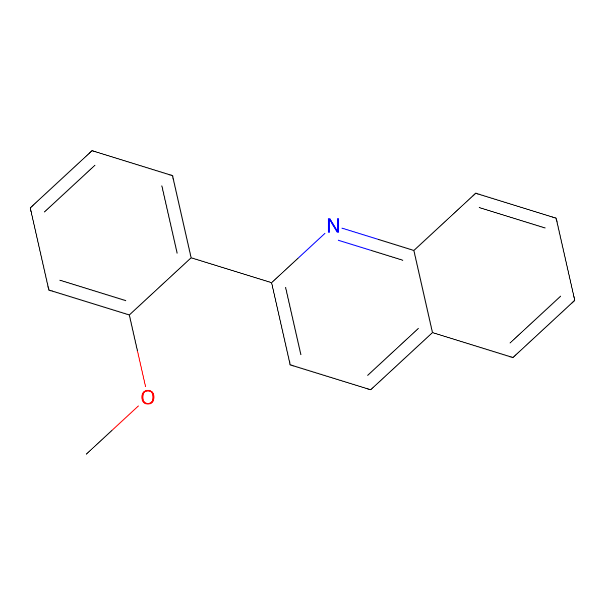 2-(2-Methoxyphenyl)quinoline molecular structure, CAS 72195-25-6