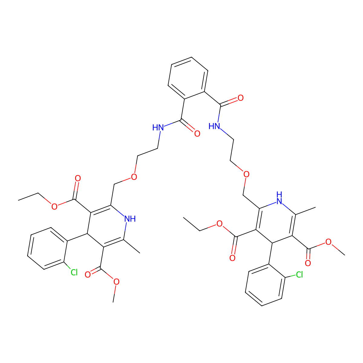 Amlodipine Impurity E molecular structure, CAS 721958-75-4